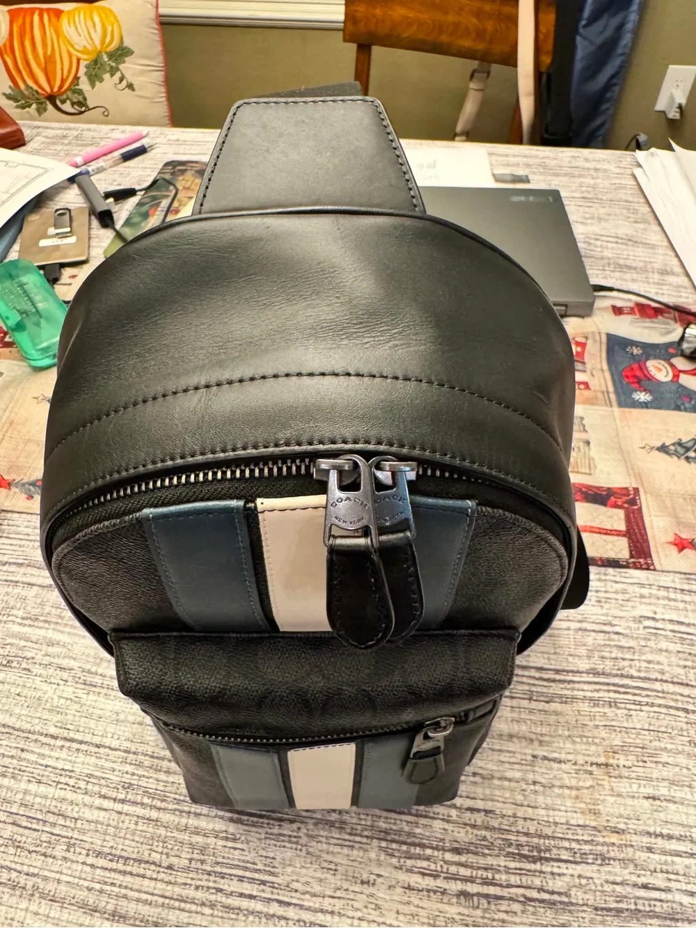 Coach signature coated